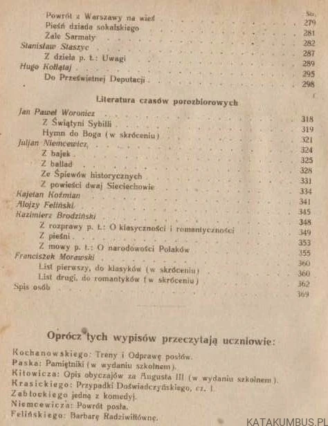 Wypisy polskie. Część I I. CHRZANOWSKI, K. WOJCIECHOWSKI (1920r.)