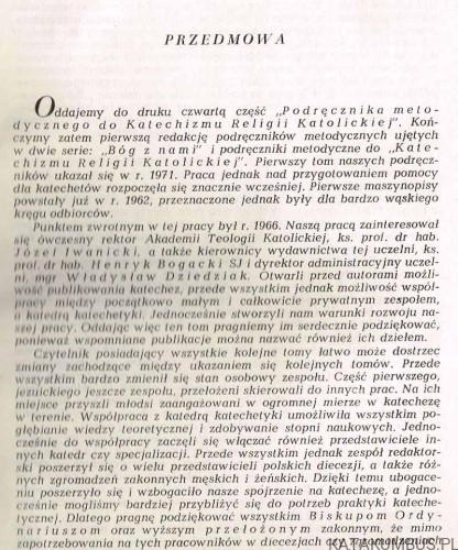 Podręcznik metodyczny do katechizmu religii katolickiej Część IV
