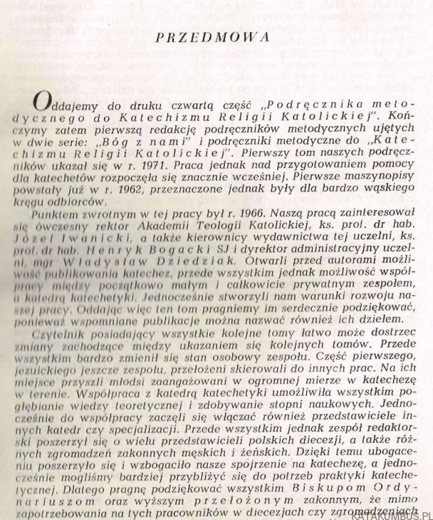 Podręcznik metodyczny do katechizmu religii katolickiej Część IV