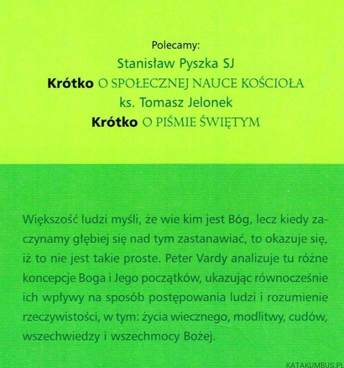 Krótko o filozofii Boga