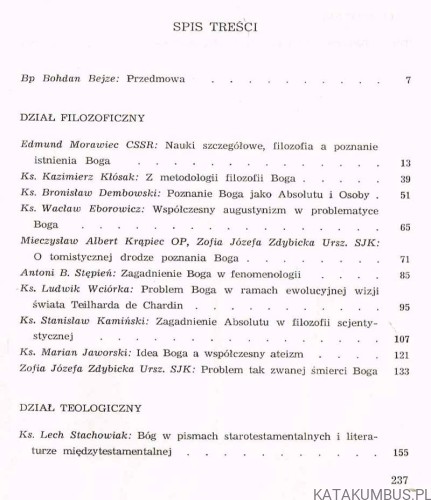 Aby poznać Boga i człowieka 1. O Bogu dziś. PRACA ZBIOROWA