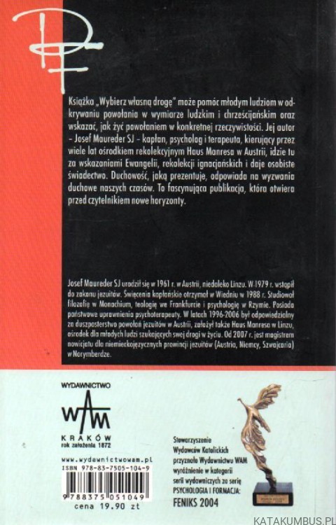 Wybierz własną drogę. JOSEF MAUREDER SJ