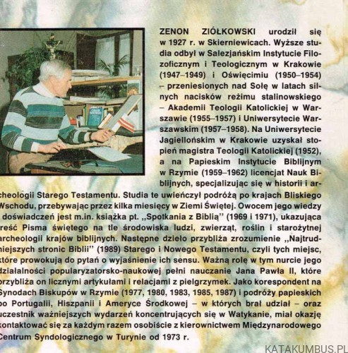 Spór o Całun Turyński. ZENON ZIÓŁKOWSKI