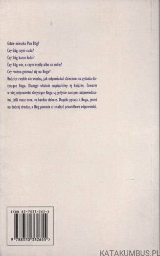 Gdzie mieszka Pan Bóg? MARC GELLMAN, THOMAS HARTMAN