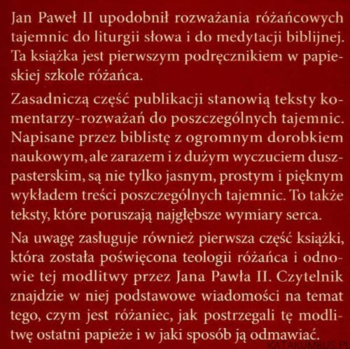 Różaniec dziewicy Maryi / Ks. Józef Kudasiewicz
