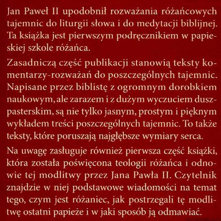 Różaniec dziewicy Maryi / Ks. Józef Kudasiewicz