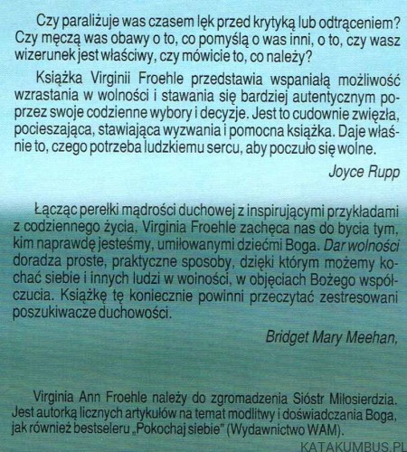 Dar wolności. VIRGINIA ANN FROEHLE RSM