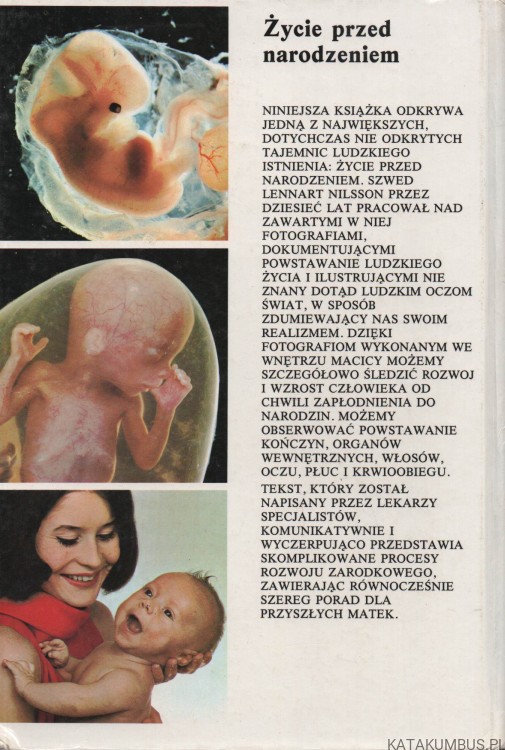 Życie przed narodzeniem. LENNART NILSSON, AXEL INGELMAN-SUNDBERG, CLAES WIRSEN