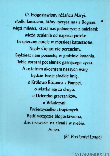 Odnowiony Rózaniec Najświetszej Maryi Panny. Ks. EDWARD DATA CSMA r.jpg