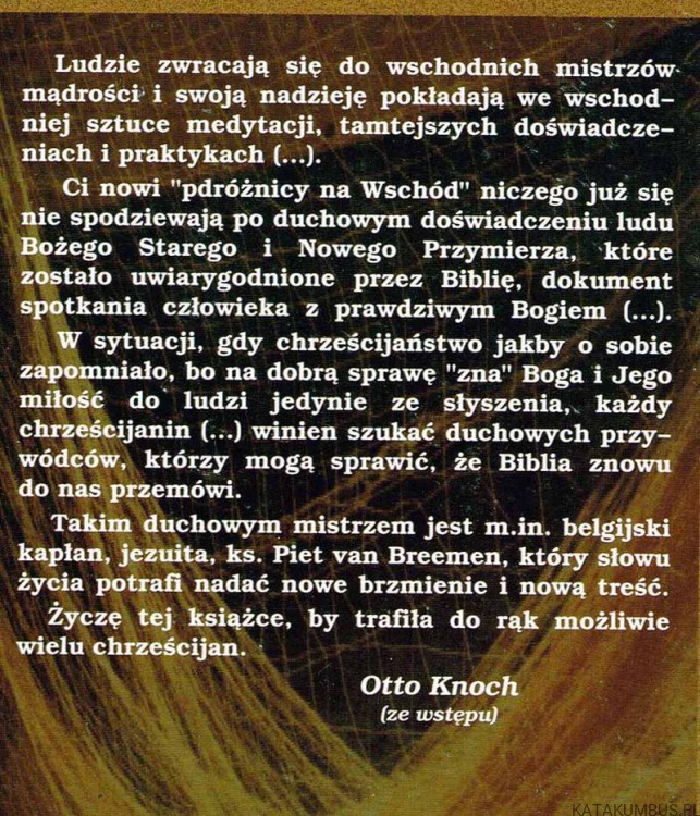 Cenni w oczach Boga. PIET VAN BREEMEN SJ