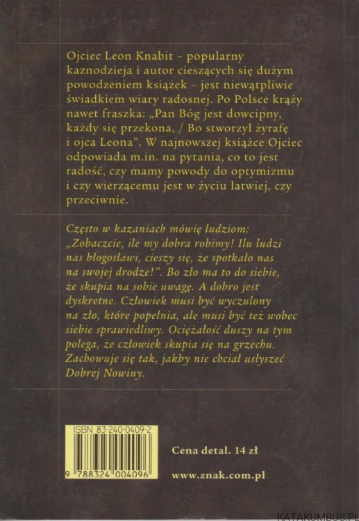 O radości. LEON KNABIT OSB