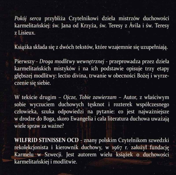 Pokój serca. WILFRID STINISSEN