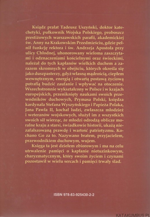 Pomnik ze wspomnień wzniesiony. RED. KRYSTYNA MARSZAŁEK