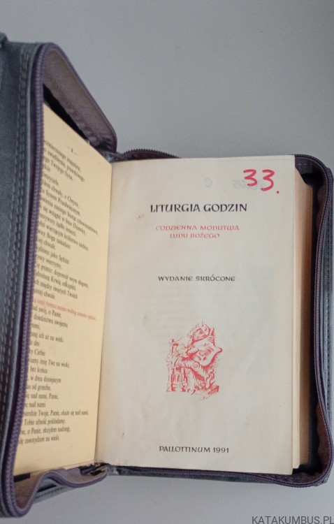 Liturgia Godzin. Wydanie skrócone w skórzanym etui. PRACA ZBIOROWA