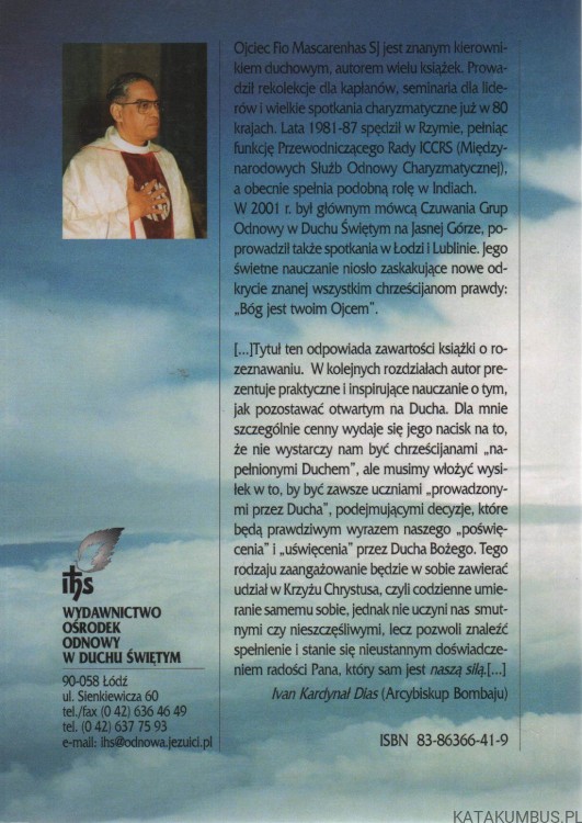 Z wiatrem ducha świętego. O. FIO MASCARENHAS SJ