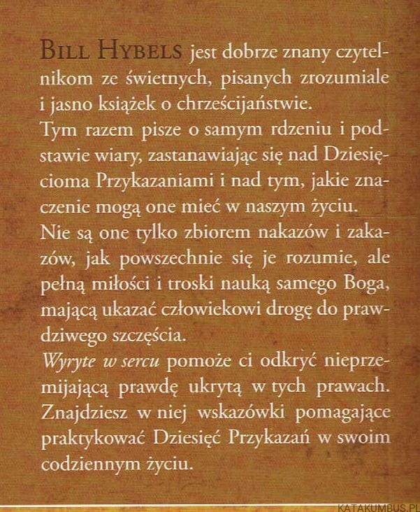 Wyryte w sercu. BILL HYBELS