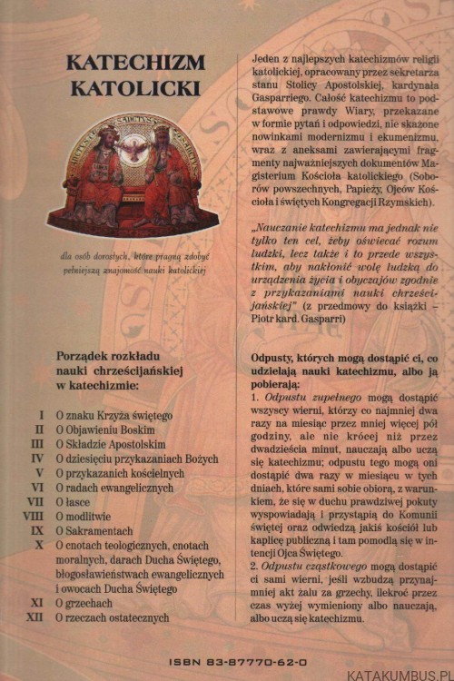 Katechizm katolicki. Kard. PIOTR GASPARRI