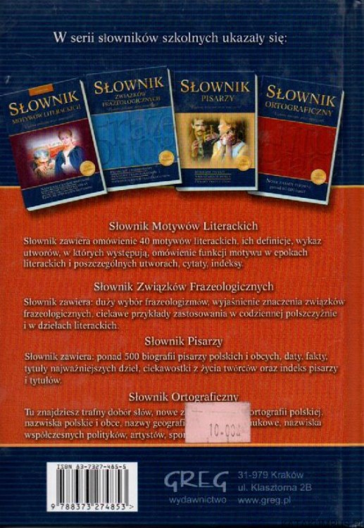 Słownik wyrazów bliskoznacznych. Opr. ANNA POPŁAWSKA, WERONIKA KUPIEC