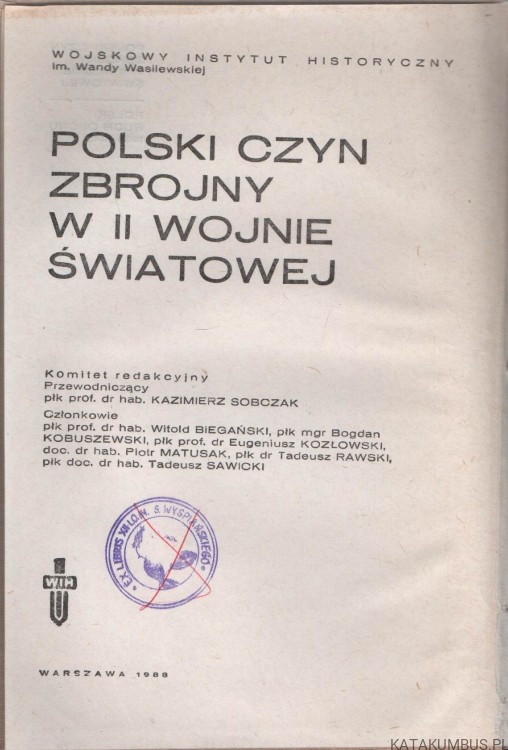 Polski czyn zbrojny w II Wojnie Światowej. Polski ruch oporu 1939-1945. PRACA ZBIOROWA