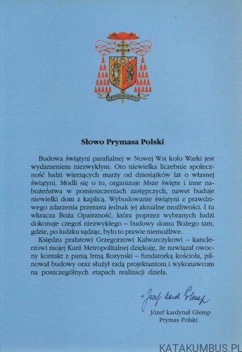 O Nowej Wsi i budowniczych kościołów. Ks. GRZEGORZ KALWARCZYK