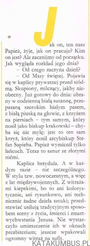 Papież prywatnie. ks. MIECZYSŁAW MALIŃSKI