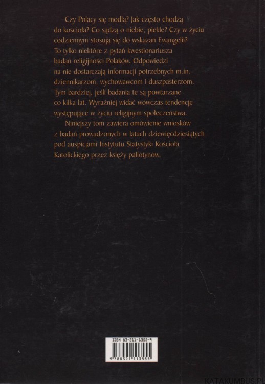 Religijność Polaków, 1991-1998. Red. WITOLD ZDANIEWICZ SAC
