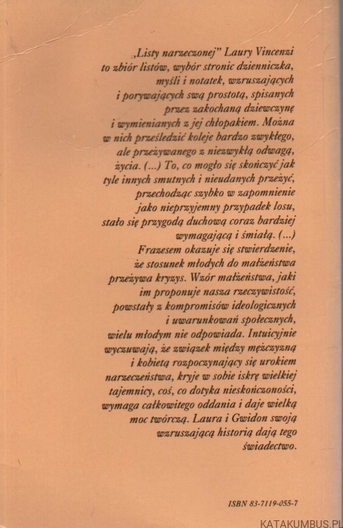 Listy Narzeczonej. LAURA VINCENZI