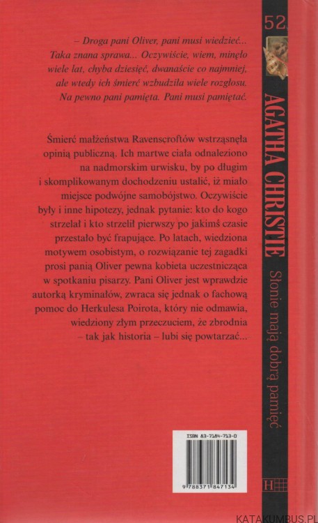 Słonie mają dobrą pamięć. AGATHA CHRISTIE