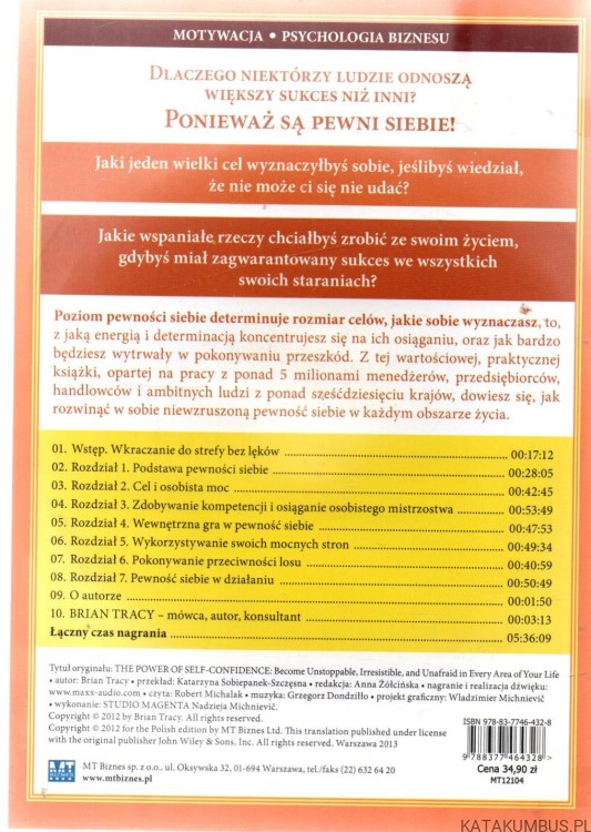 Potęga pewności siebie. BRIAN TRACY
