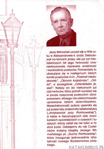 Duchy Piotrkowskiej. JERZY WILMAŃSKI