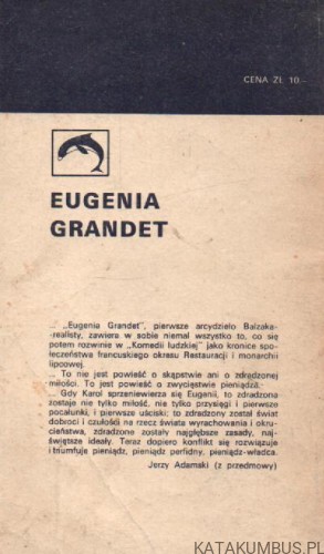 Eugenia Grandet. HONORIUSZ BALZAC.