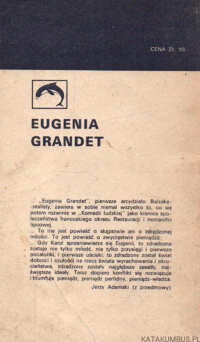 Eugenia Grandet. HONORIUSZ BALZAC.