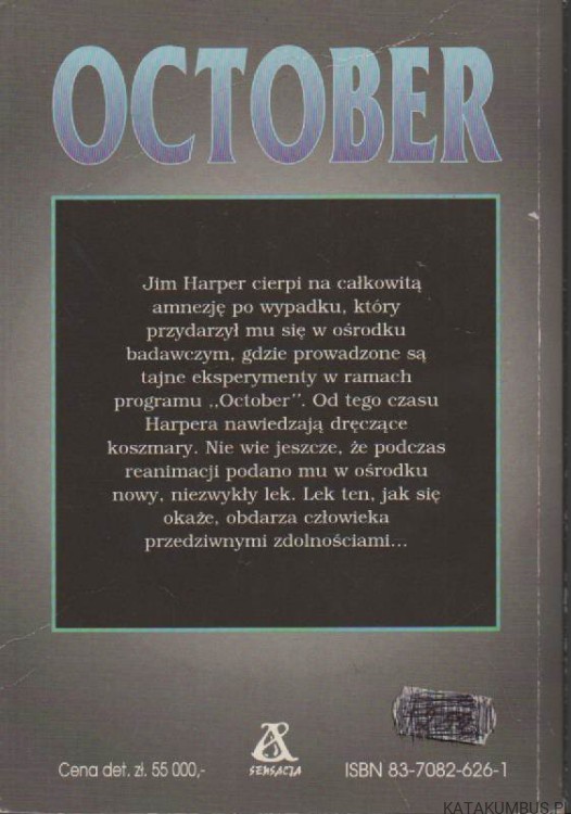October. STEPHEN GALLAGHER