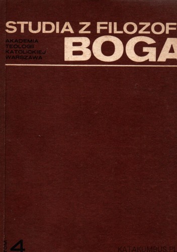 Studia z Filozofii Boga. Tom 4. PRACA ZBIOROWA