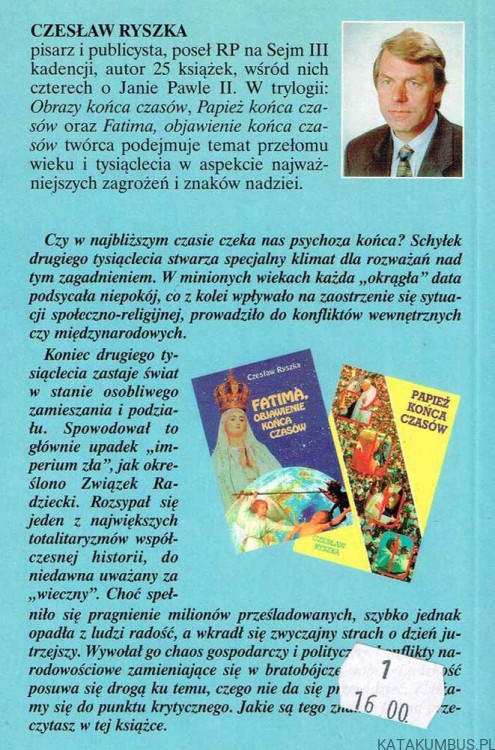 Obrazy końca czasów. CZESŁAW RYSZKA