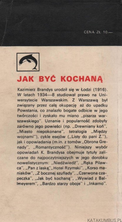 Jak być kochaną. KAZIMIERZ BRANDYS