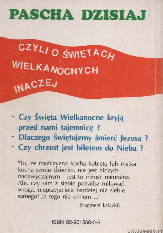Pascha dzisiaj. O. JANUSZ JĘDRYSZEK