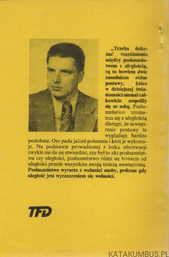 Spór o wychowanie w posłuszeństwie. STANISŁAW SŁAWIŃSKI