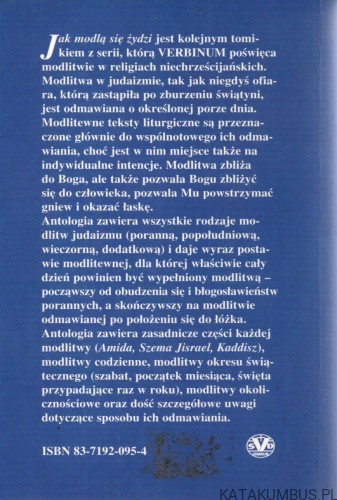 Jak modlą się żydzi antologia modlitw. MACIEJ TOMAL