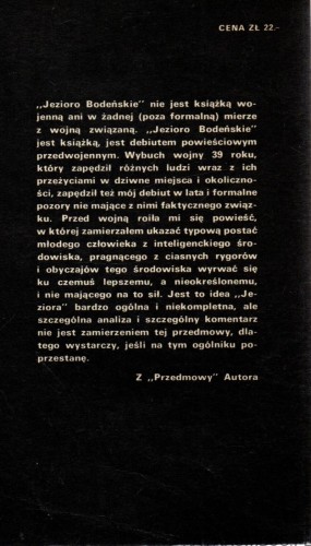 Jezioro Bodeńskie. STANISŁAW DYGAT