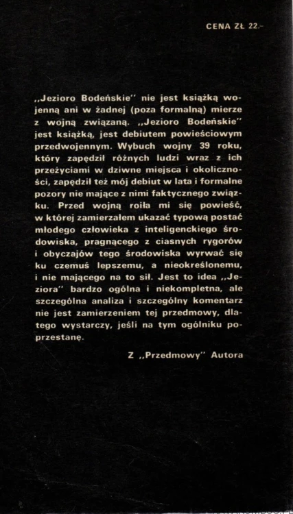Jezioro Bodeńskie. STANISŁAW DYGAT
