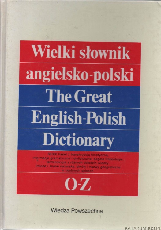 Wielki słownik angielsko-polski. JAN STANISŁAWSKI
