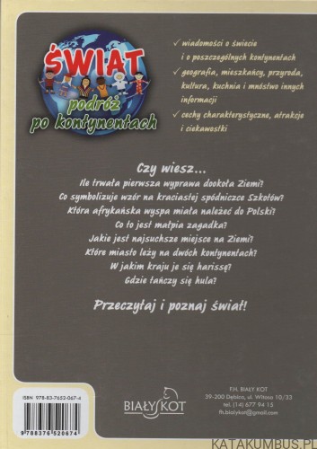 Świat. Podróż po kontynentach. ANNA MAJORCZYK