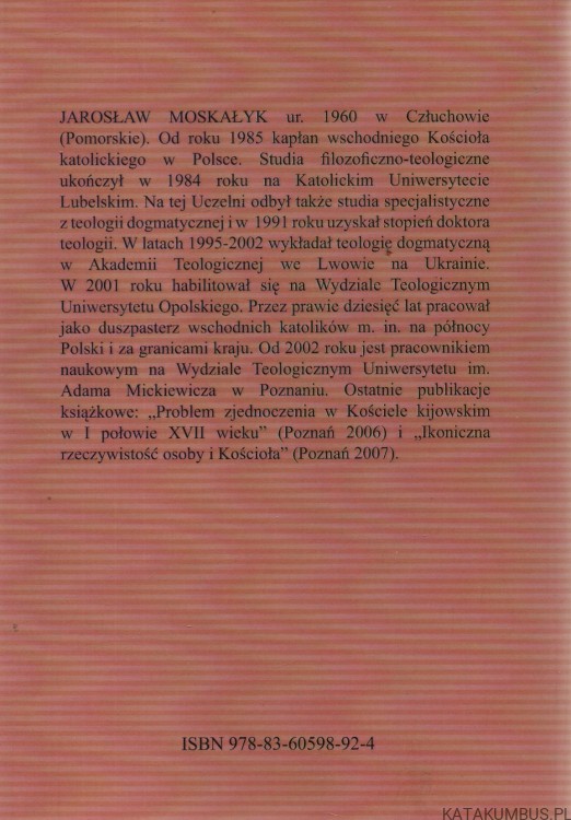 Rutskiego i Mohyły projekty Zjednoczenia Kościoła Kijowskiego. JAROSŁAW MOSKAŁYK
