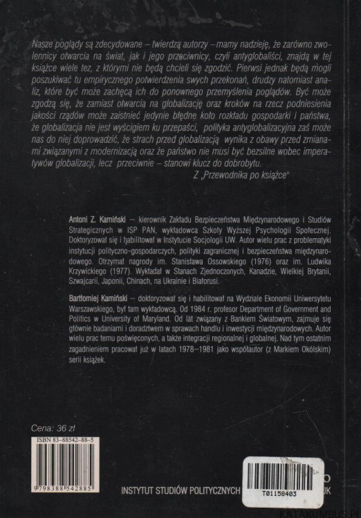 Korupcja rządów. ANTONI Z. KAMIŃSKI, BARTŁOMIEJ KAMIŃSKI