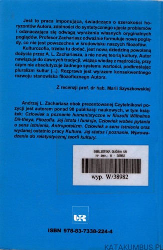 Kulturozofia. ANDRZEJ L. ZACHARIASZ