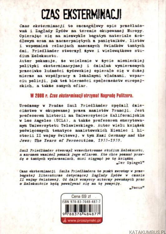 Czas eksterminacji. Nazistowskie Niemcy i Żydzi 1939-1945. SAUL FRIEDLANDER