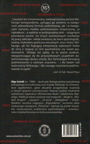 Korespondent Witkacy. OLGA SZMIDT