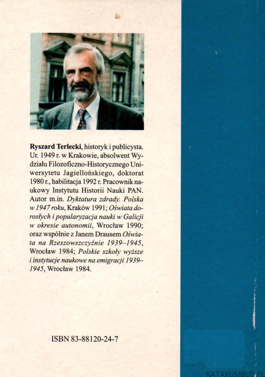 Uniwersytet latający i towarzystwo kursów naukowych 1977-1981. RYSZARD TERLECKI