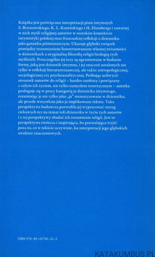 Problem religii w polskich dziennikach intymnych. PRACA ZBIOROWA